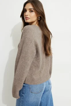Sweaters & Cardigans | Online Exclusives-Dynamite Heavenlyarn™ V-Neck Sweater Brown