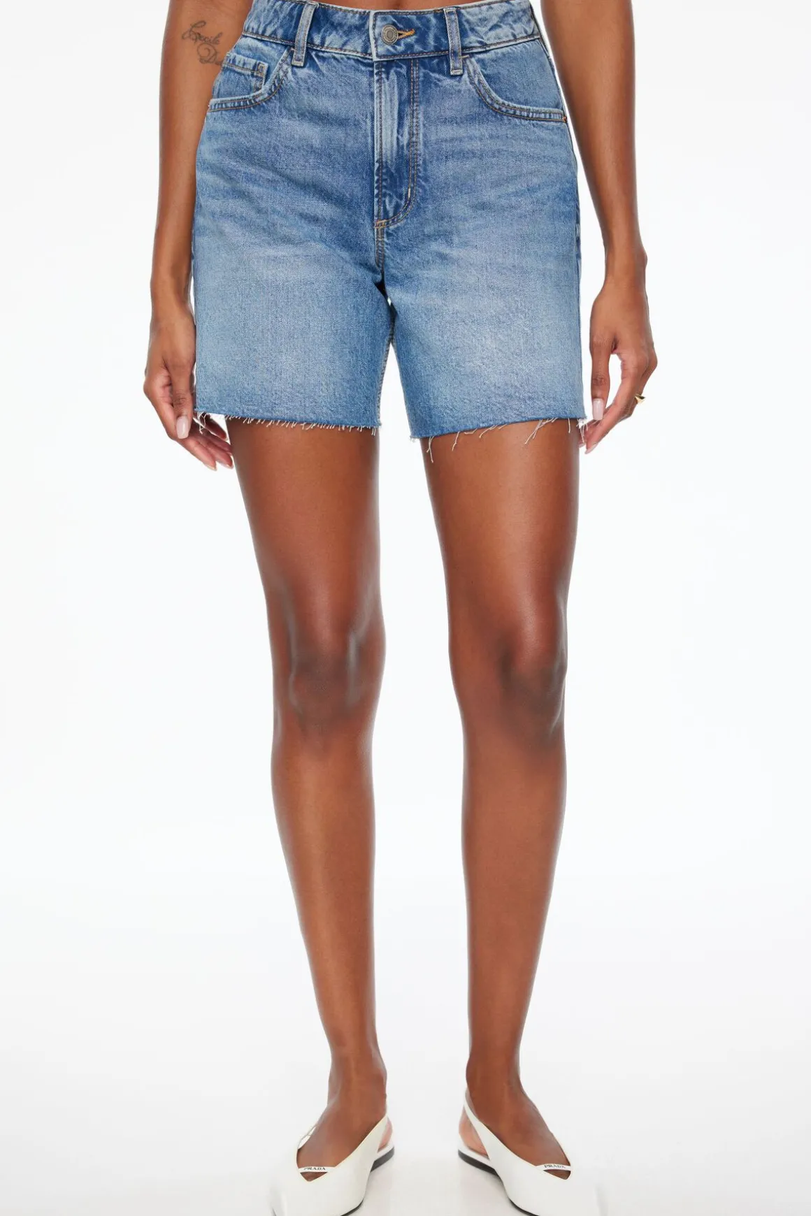 Jeans & Denim | Shorts-Dynamite Heidi A-Line Denim Shorts Blue