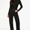 Jeans & Denim-Dynamite Heidi Glitter Wide Leg Jeans Black