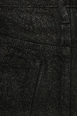 Jeans & Denim-Dynamite Heidi Glitter Wide Leg Jeans Black