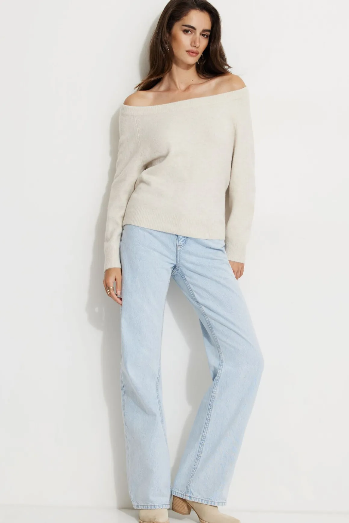 Jeans & Denim | Short & Long Lengths-Dynamite Heidi Wide Leg Jeans Blue