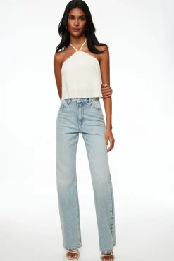 Jeans & Denim | Short & Long Lengths-Dynamite Heidi Wide Leg Jeans Blue