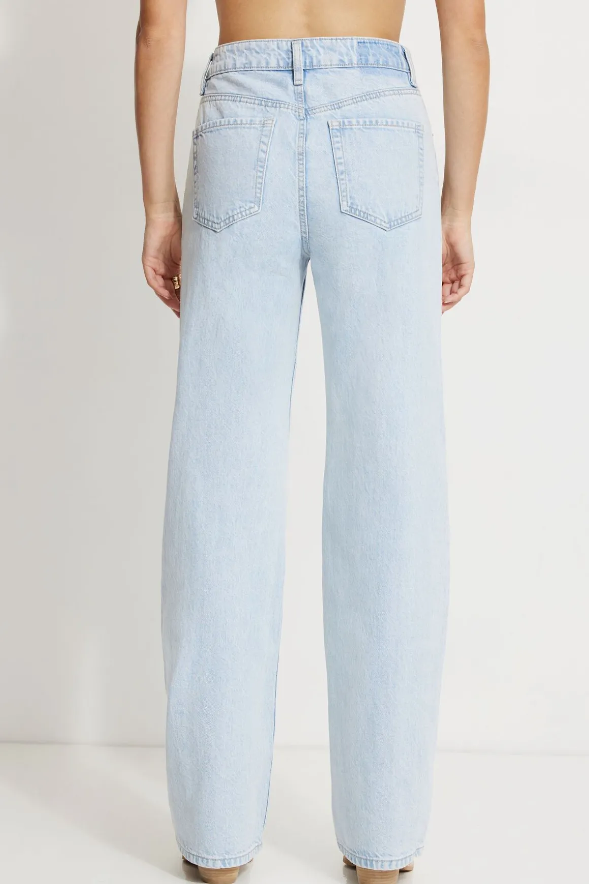 Jeans & Denim | Short & Long Lengths-Dynamite Heidi Wide Leg Jeans Blue