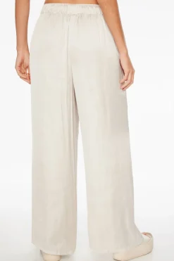Pants | Wide Leg Pants-Dynamite Heidi Wide Leg Satin Pants Brown