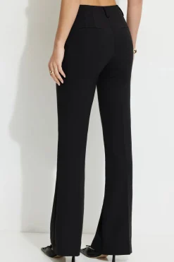 Pants | Online Exclusives-Dynamite High Rise Flared Pants Black