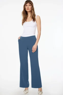 Pants | Wide Leg Pants-Dynamite High Waisted Wide Leg Pants Blue
