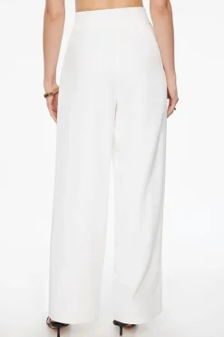 Pants | Wide Leg Pants-Dynamite High Waisted Wide Leg Pants White