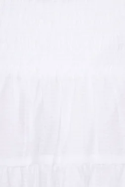 Skirts & Skorts | Skirts-Dynamite Inaya Smocked Mini Skirt White