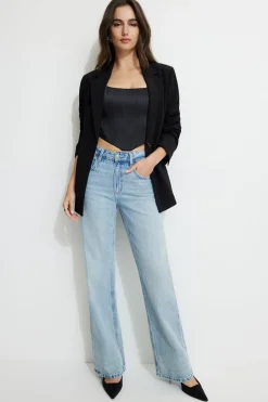Blouses & Tops | Blouses & Tops-Dynamite Julia Satin Corset Top Black