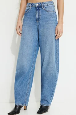 Jeans & Denim-Dynamite June Horseshoe Jeans Blue