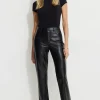 Pants | Bestsellers-Dynamite Justina Faux Leather Pants Black