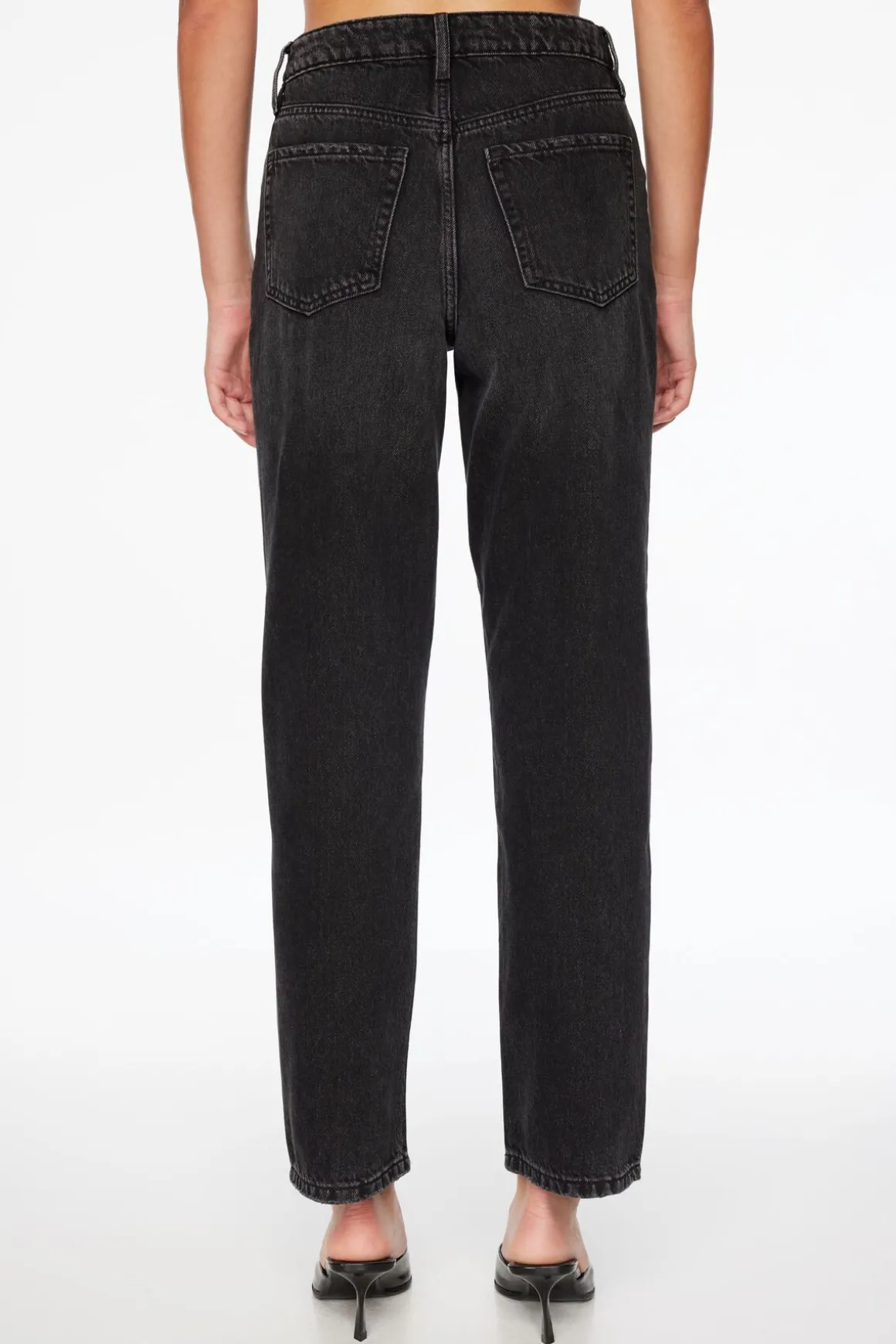 Jeans & Denim-Dynamite Justina Rhinestone Straight Leg Jeans Black