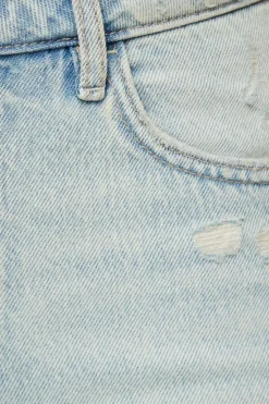 Jeans & Denim | Shorts-Dynamite Justina Straight Denim Shorts Blue