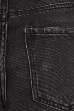 Jeans & Denim | Shorts-Dynamite Justina Straight Denim Shorts Black