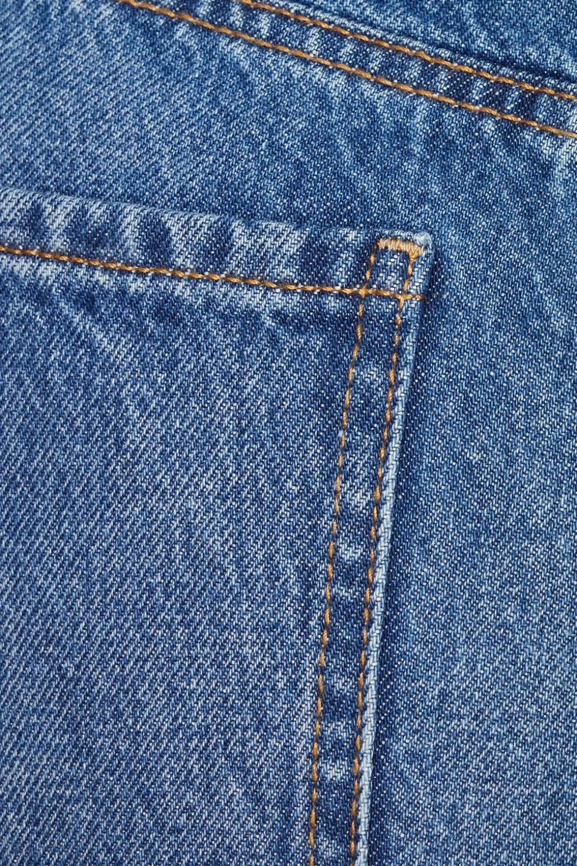 Jeans & Denim-Dynamite Justina Straight Leg Cuffed Jeans Blue
