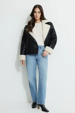 Jeans & Denim | Short & Long Lengths-Dynamite Justina Straight Leg Jeans Blue