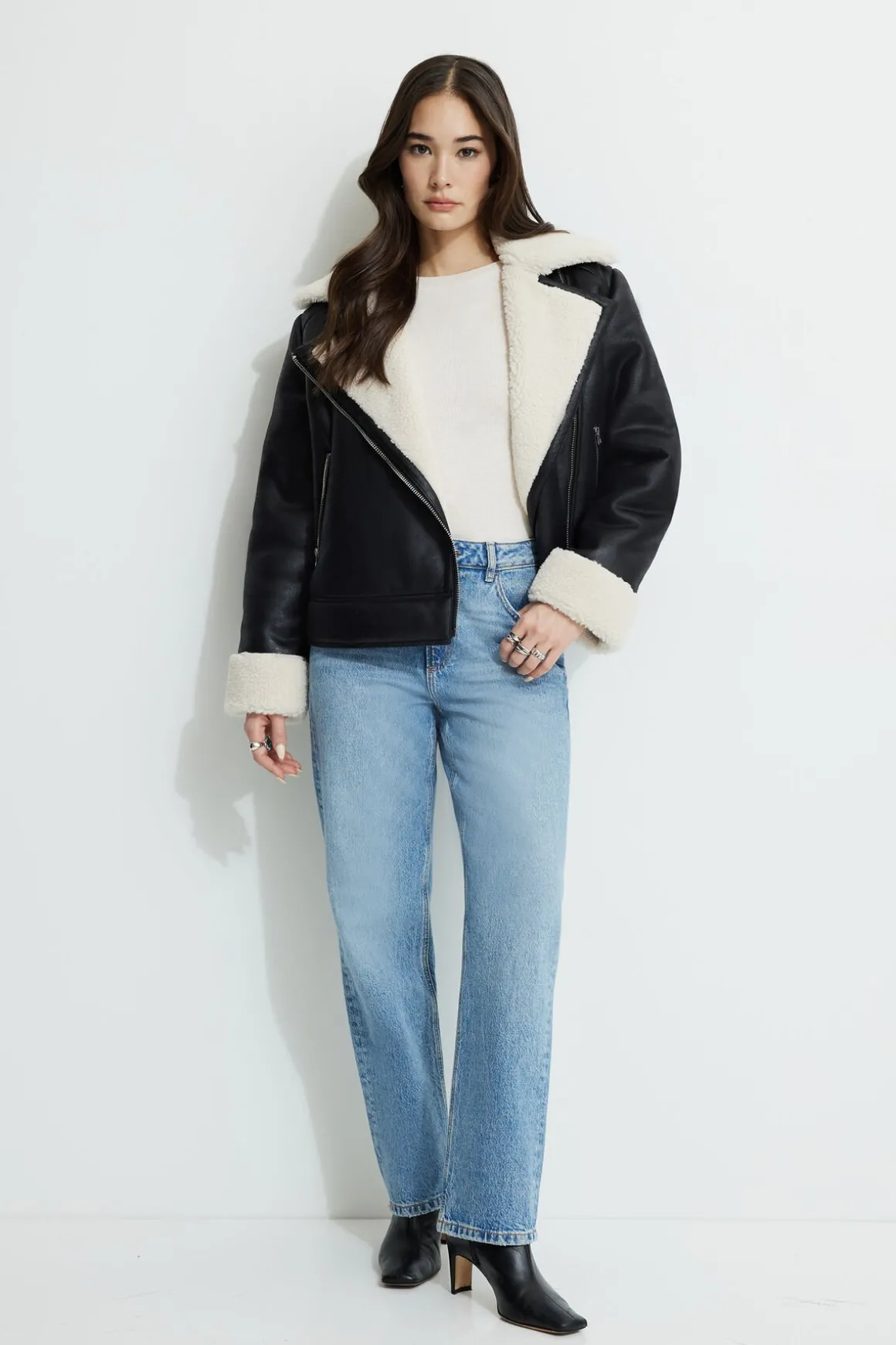 Jeans & Denim | Short & Long Lengths-Dynamite Justina Straight Leg Jeans Blue