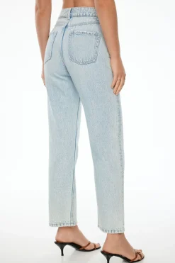 Jeans & Denim-Dynamite Justina Straight Leg Jeans Blue