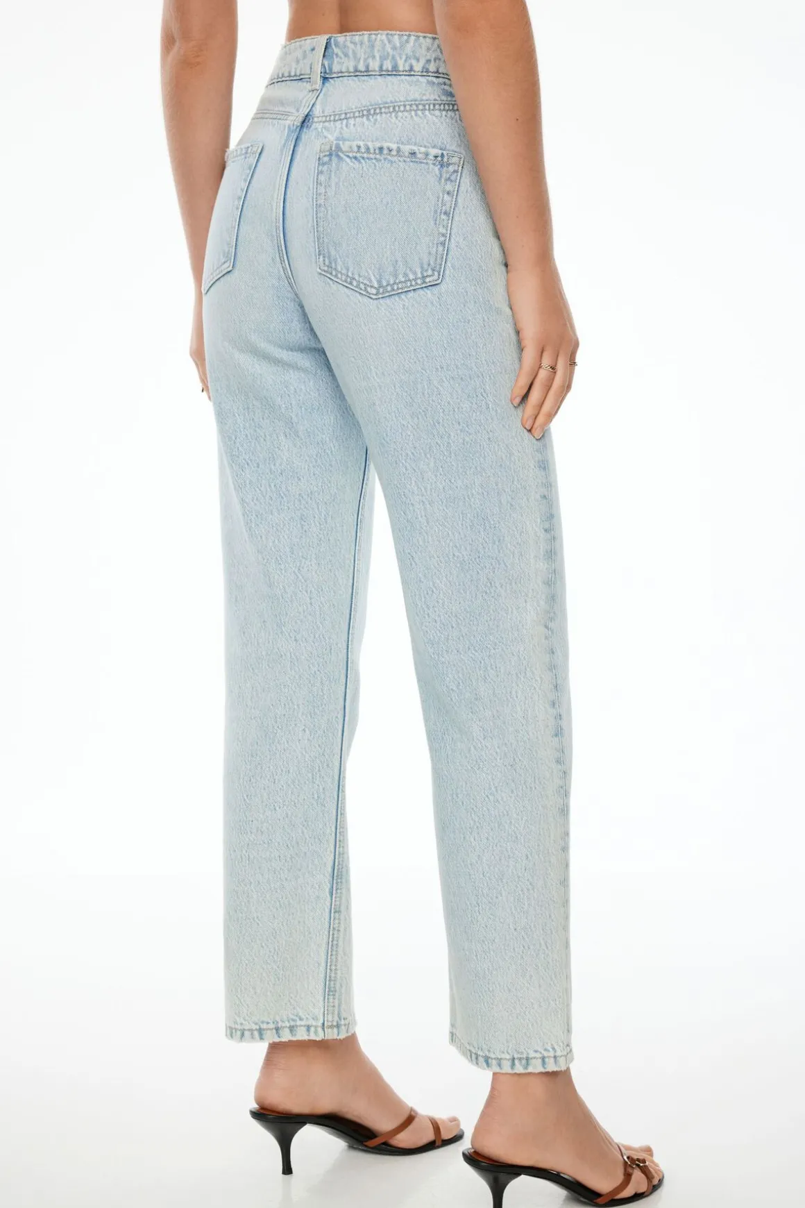 Jeans & Denim-Dynamite Justina Straight Leg Jeans Blue