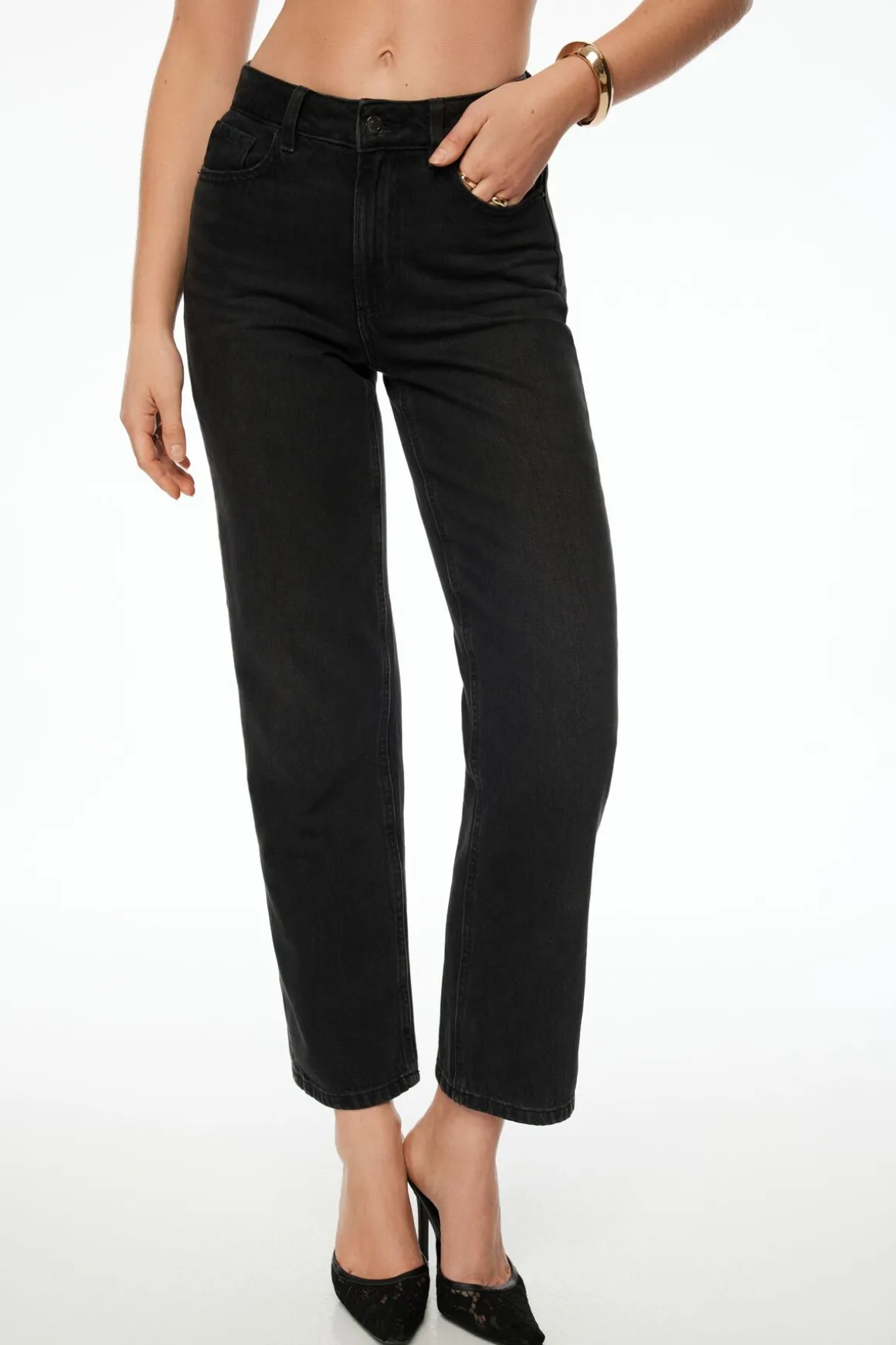 Jeans & Denim | Short & Long Lengths-Dynamite Justina Straight Leg Jeans Blue