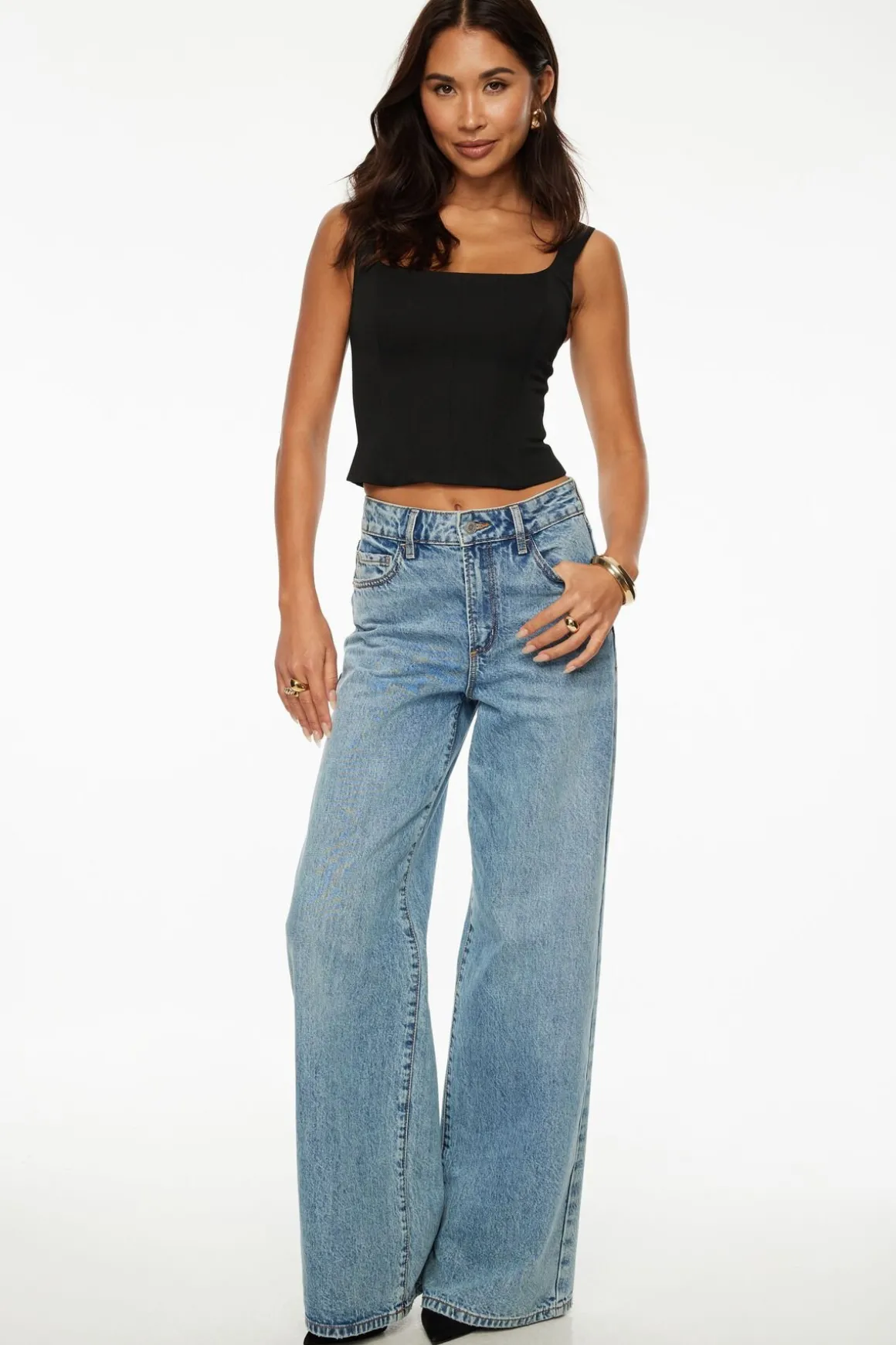 Blouses & Tops | Blouses & Tops-Dynamite Karla Corset Top Black