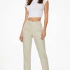 Pants | Slim Leg Pants-Dynamite Kendall Side Zip Slim Pants Brown