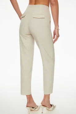 Pants | Slim Leg Pants-Dynamite Kendall Side Zip Slim Pants Brown