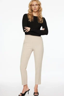 Pants | Slim Leg Pants-Dynamite Kendall Slim Side Zip Pants Brown