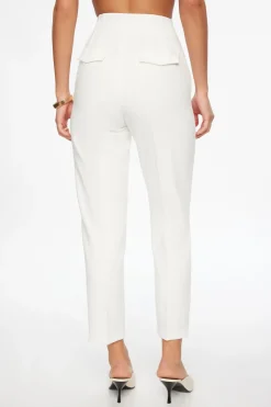 Pants | Slim Leg Pants-Dynamite Kendall Slim Side Zip Pants White