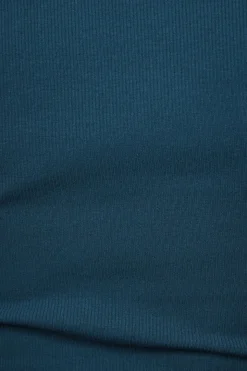 Tees & Tanks | Tees & Tanks-Dynamite Keri Ribbed Baby T Shirt Blue