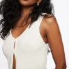 Sweaters & Cardigans | Bestsellers-Dynamite Keyhole Knit Vest White