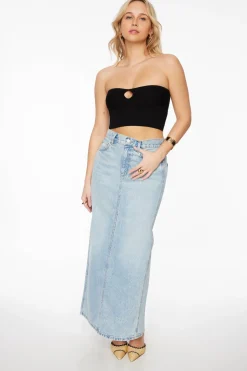 Sweaters & Cardigans | Sweaters-Dynamite Keyhole Tube Top Black