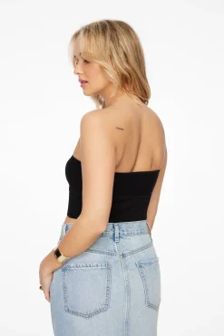 Sweaters & Cardigans | Sweaters-Dynamite Keyhole Tube Top Black