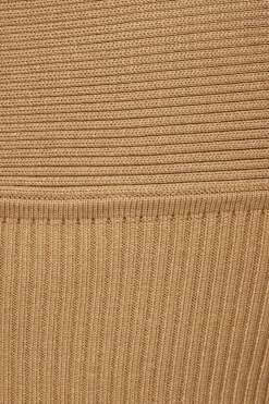 Sweaters & Cardigans | Sweaters-Dynamite Keyhole Tube Top Brown