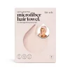 Hair Accessories-Dynamite KITSCH | Satin Wrapped Hair Towel Pink