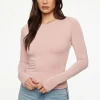 Tees & Tanks | Tees & Tanks-Dynamite Kyla Jersey Long Sleeve T Shirt Pink