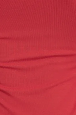 Tees & Tanks | Long Sleeve Tops-Dynamite Kyla Jersey Long Sleeve T-Shirt Red