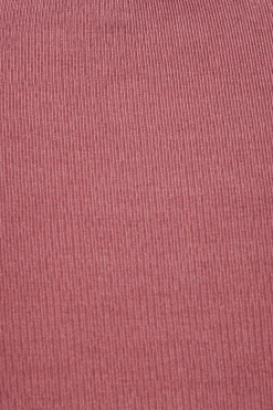 Tees & Tanks | Tees & Tanks-Dynamite Kyla Slinky Long Sleeve Crew Neck Bodysuit Burgundy