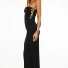 Dresses & Jumpsuits | Online Exclusives-Dynamite Lace-Up Sides Maxi Dress Black