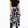 Skirts & Skorts | Skirts-Dynamite Laure Pleated Chiffon Maxi Skirt Black
