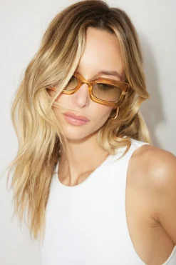 Sunglasses-Dynamite LE SPECS | Oh Damn Sunglasses Brown
