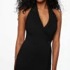 Dresses & Jumpsuits | Jumpsuits & Rompers-Dynamite Leighton Halter Neck Romper Black