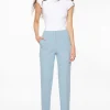 Pants | Slim Leg Pants-Dynamite Lina Full Length Slim Pants Blue