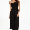 Dresses & Jumpsuits | Midi & Maxi Dresses-Dynamite Linen Maxi Dress Black