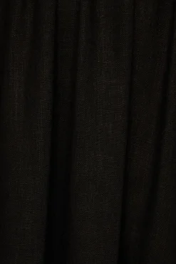 Dresses & Jumpsuits | Midi & Maxi Dresses-Dynamite Linen Maxi Dress Black