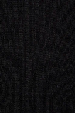 Sweaters & Cardigans | Sweaters-Dynamite Long Sleeve Mock Neckline Sweater Black