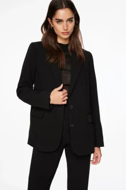 Blazers & Vests-Dynamite Lorelei Two Button Blazer Black
