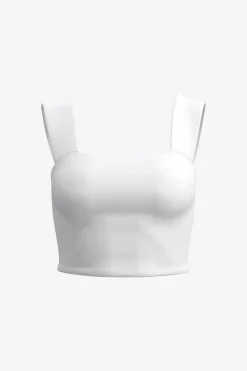 Tees & Tanks | Tees & Tanks-Dynamite Lota Sculpt Tank Top White