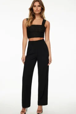 Tees & Tanks | Tees & Tanks-Dynamite Lota Sheer Burnout Tank Top Black