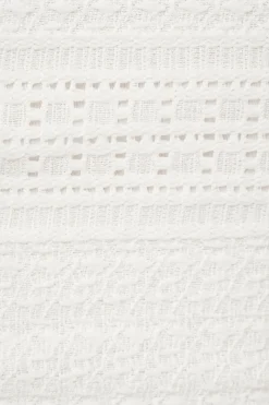 Tees & Tanks | Tees & Tanks-Dynamite Lota Textured Crop Tank Top White